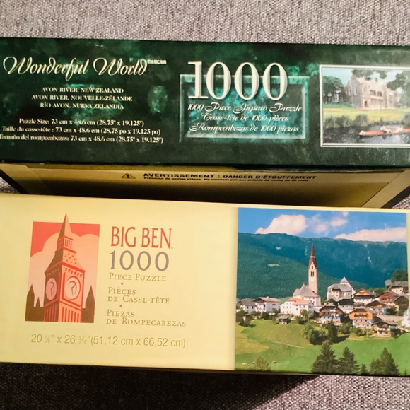 New jigsaw puzzles - 1,000 pieces each - Picture 2 of 2